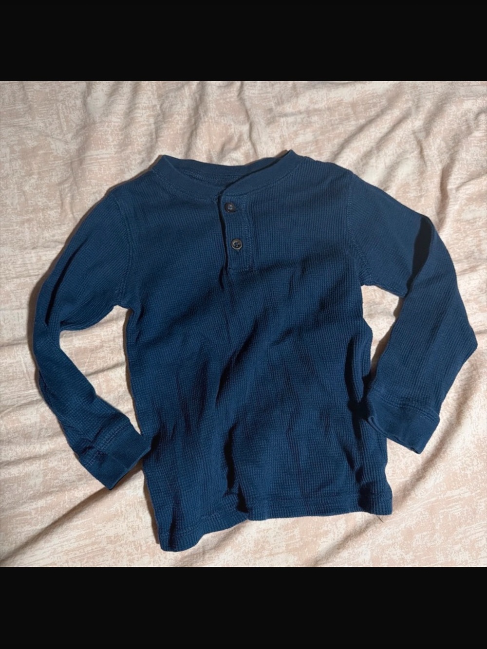 Garanimals Navy Blue Long-Sleeve Thermal Henley
